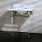 Fauceture 30X22 Marble Vanity Top W/ Acrylic Feet Combo, Marble/Nickel KVPB30MA8 - alternate 3